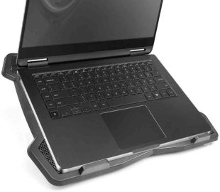 Segurança, comodidade e praticidade enquanto utiliza o notebook, proporcionando melhor ângulo de visão sem prejudicar mãos, costas e pescoços.